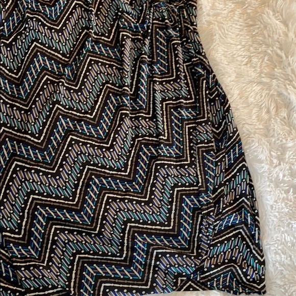 Dex Faux Wrap Black Multi Dress size 2X - Picture 4 of 9